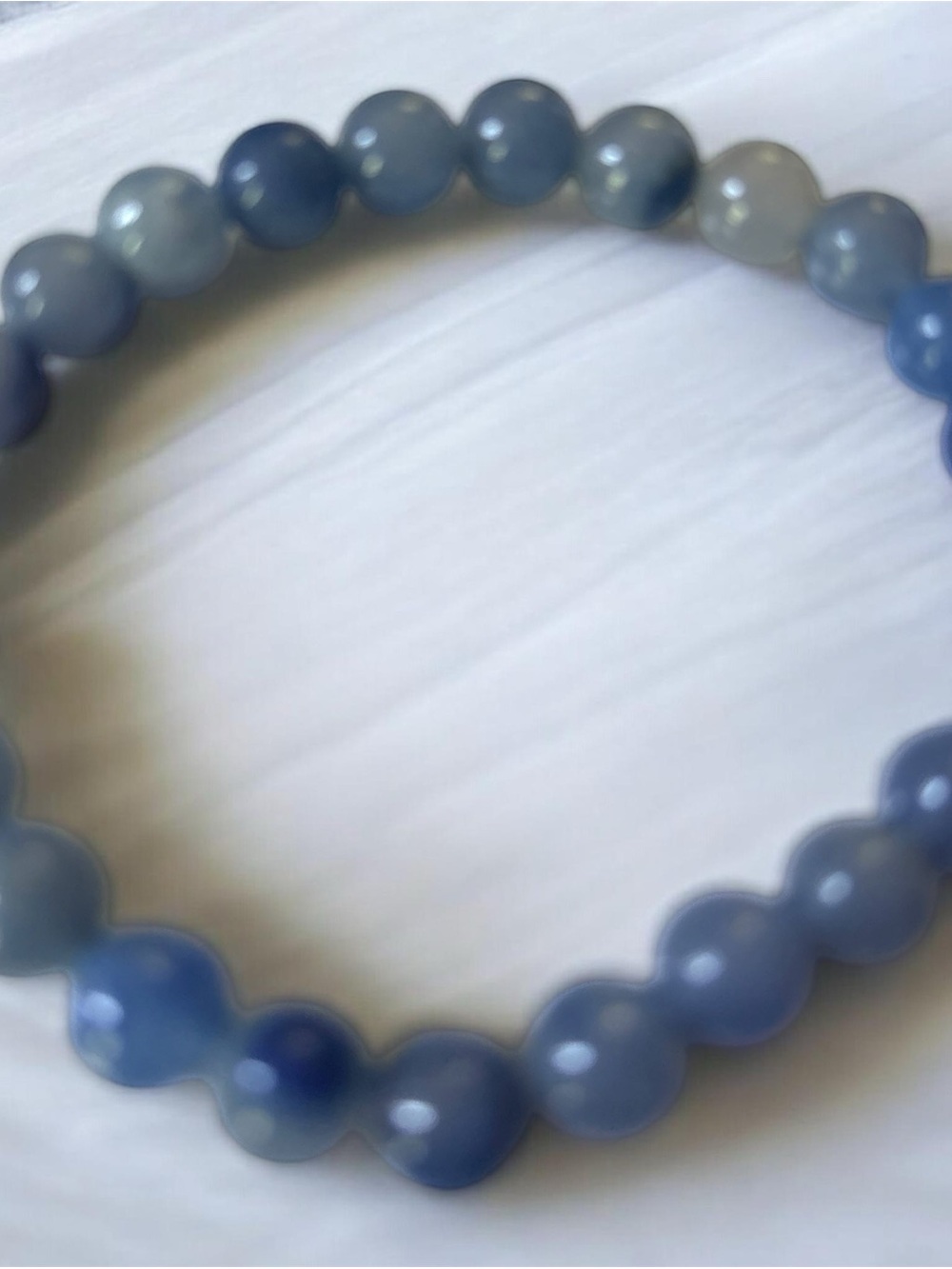 Blue Aventurine 8mm Beaded Stretch Bracelet - Women Jewelry